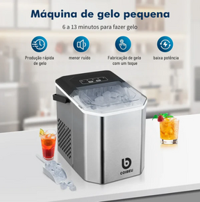 (PROMOÇÃO BLACK FRIDAY) Smartice - Maquina de Gelo Portátil - 1 Ano de Garantia